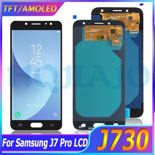 AMOLED LCD Display For Samsung Galaxy J7 Pro 2017 J730 J730F J730FM LCD Display Touch Screen Digitizer Assembly LCD J730