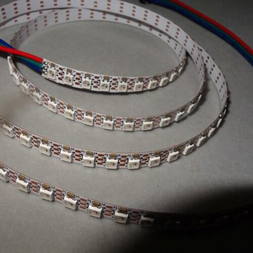 Addressable 1m 144LEDs/m DC5V SK6812MINI-3535 led pixel strip,NON-waterproof,with 144pixels/M;WHITE PCB