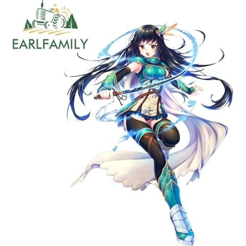 EARLFAMILY 13cm x 9.7cm for Wallpaper Waterproof Decal Motorcycle Helmet Scratch-proof Window Camper Anime Vehicle Car Stickers