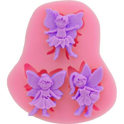 Fairy Angel Cake Mould DIY silicone sugar baking tool Chocolate Mould DIY soap mould