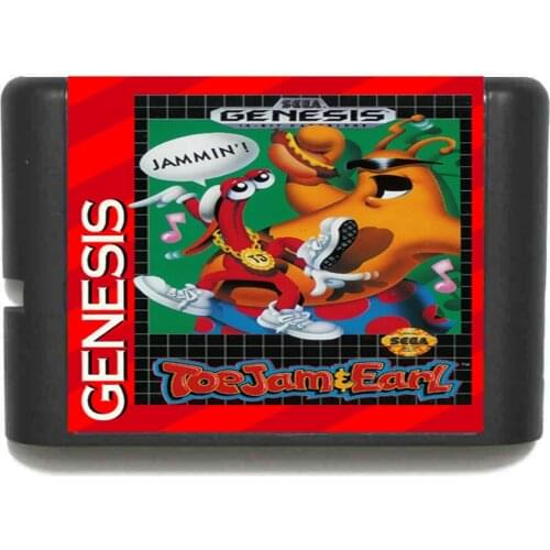 ToeJam & Earl 16 bit MD Game Card For Sega Mega Drive For Genesis