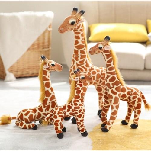 45cm Cute Kneeling Standing Giraffe Doll Animal Plush Stuffed Toy Home Decoration Childrens Doll Birthday Gift