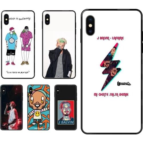 J Balvin Hip Hop JR For Huawei P8 P9 P10 P20 P30 P40 P Smart Lite Plus Pro 2017 2019 Black Soft TPU New Style Unique