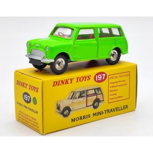 Atlas 1:43 Dinky Toys 197 For Morris Mini Traveller Green Diecast Models Collection