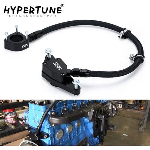 Coolant Bypass Kit With Braided Hose Line For 07.5-18 Dodge Ram All 6.7 6.7L Cummins & 03-07 5.9L Manual Diesel