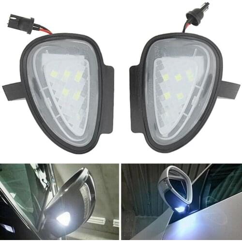 2Pcs Car Under LED Side Mirror Puddle Lights Lamps for VW Golf GTi MK6 Cabriolet Car Electric Accessories