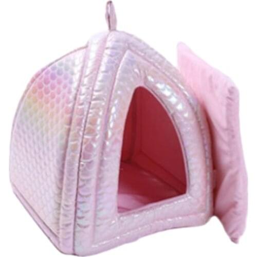 Cat Bed Cave Pet Nest Four Seasons Universal Warm Closed Cat House Winter Supplies