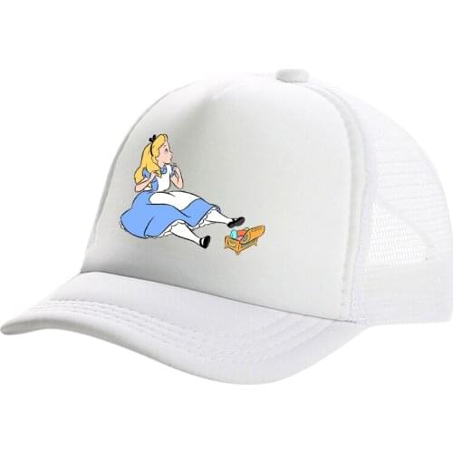 Fashion Unisex Men Alice in Wonderland fishing Baseball Caps Women Breathable Mesh Snapback Hats Casual sport Hats Cap