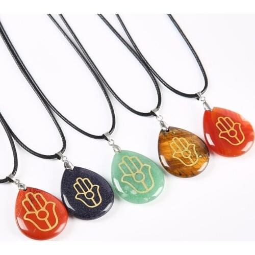 Natural crystal Pendant accessories Jain ornaments Turkish blue eyes Creativity Buddhism Jewelry