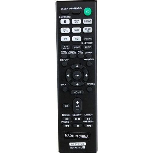 NEW For Sony AV Multi Channel Reciever STR-DH590 Remote Control RMT-AA401U