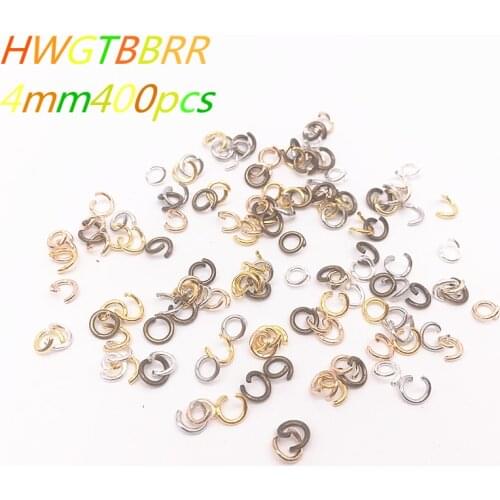 Jump Rings 4mm 400pcs Steel Jump Rings Open Connectors DIY Jewelry Making For Accessories