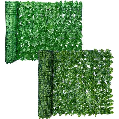 Artificial Leaf Garden Fence Screening Roll UV Fade Protected Privacy Garden Decor Artificial Garden Fence Wall Landscaping Ivy