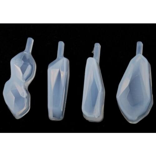 4 Assorted Waterdrop Silicone Mold Epoxy Resin Jewelry Making Handcraft Tool