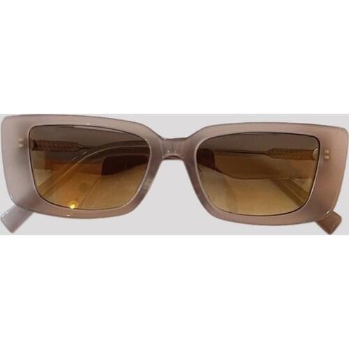 Fashion Rectangle Sunglasses Women Acetate Sun Glasses Shades Lens Ladies Frameless Eyeglasses Oculos De Sol