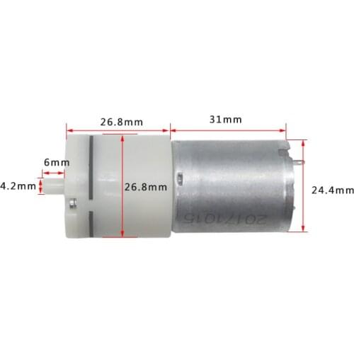 SR370-3A 6V Oxygen Pump Low Power Sphygmomanometer Aquarium Mini Air Pump Household Oxygenator Fish Tank Atmosphere Low Noise