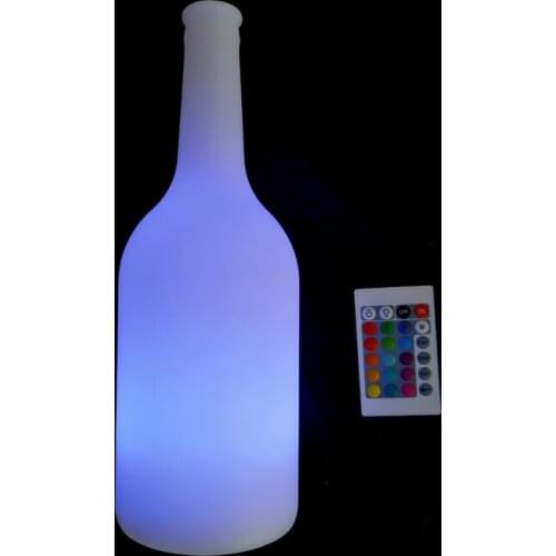 D10.5*H30cm 16 Color Change RGB brilliant Beer Bottle LED Table Lamps for Christmas Furniture Decoration Free Shipping 10pcs/lot