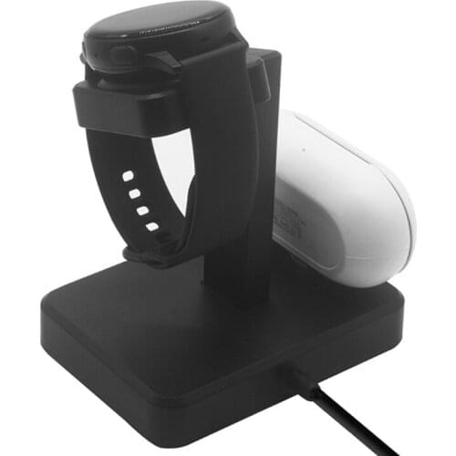 Smart Watch 2In1 Charger Earbuds Charging Base For-S-amsung -Galaxy Watch 3 Watch Active 1/2 Earbuds Buds