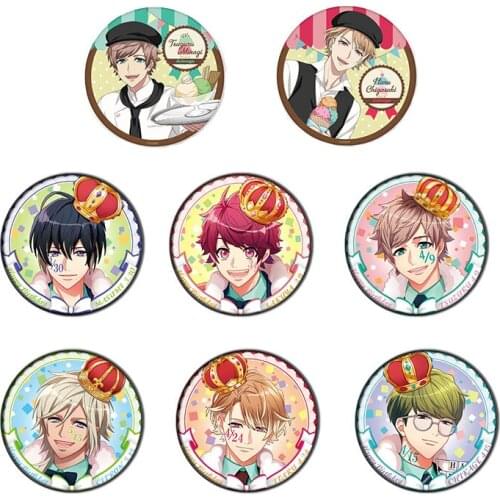 58MM Haikyuu Hinata Oikawa kageyama Koushi Badge Iron Metal Brooch Sport Pins Icons