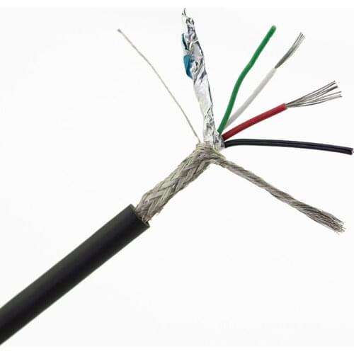 Beldan 10 meter USB 2.0 Fully Rated Cable UL2725 Standard 4 core Data charge cable 22AWG/2C 28AWG /1P conductor Copper braid