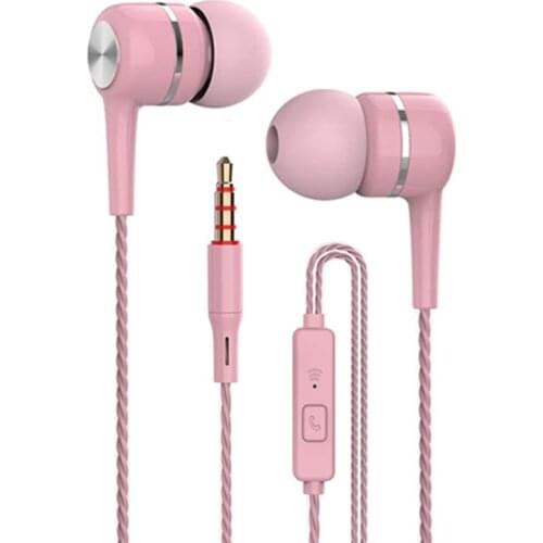 Color Sport Earphone Wholesale Wired Super 3.5mm Audio Plug Earphone Earbud With Microphone Hands Suit For Smartphone