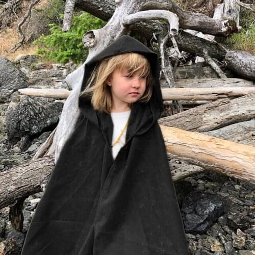 Kids Halloween Cosplay Costumes Cloak Medieval Ranger Clothing Unisex Adult Solid Color Stage Performance Vintage Carnival Party