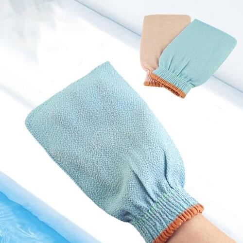 Infant Bath Gloves Baby Body Clean Bathing Brush Gloves Children Rubbing Towel Random Pure Color Durable Fiber/Polyester Cotton