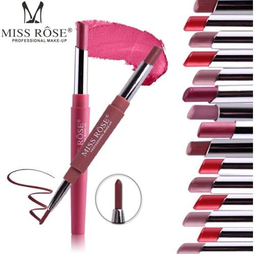 Multifunctional lipstick pencil lip liner one lipstick pencil and one lip liner
