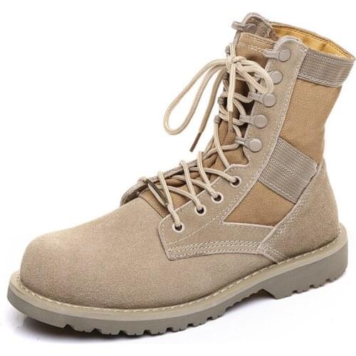 Men Women Outdoor Military Tactical Martin Boots Plus Velvet Thicken Thermal Non-Slip Shoes Climbing Combat Training Army Boots