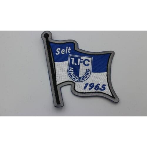 Custom embroidery patch badge factory direct flag applique for clothing velcro iron on/sew on