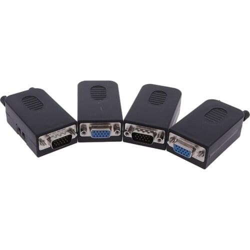 New D-SUB DB15 VGA Female / Male 3 Rows 15 Pin Plug Breakout Terminals Connectors High Quality