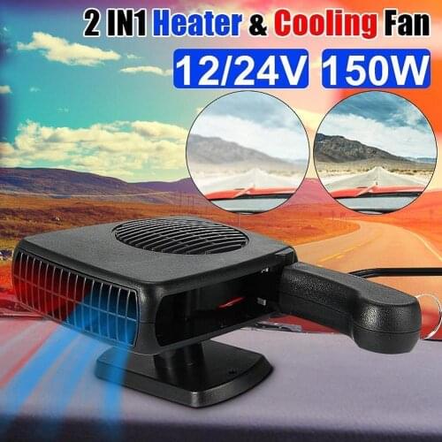 New Portable 12/24V Auto Car Heater Fan Defroster Demister Electric Heater Windshield Car Heating Fan Autonomous Heater
