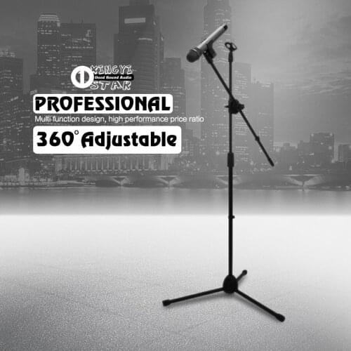 Adjustable Floor Tripod Handheld Microphone Stand Holder Boom Mic Clip Clamp Shock Mount For Audio Technica AE3300 Studio Singer