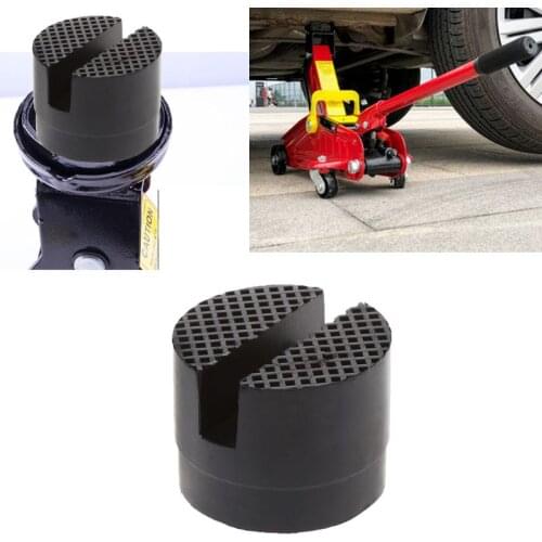 1PC Floor Slotted Car Rubber Jack Pad Frame Protector Adapter Jacking Disk Pad Tool for Pinch Weld Side Lifting Disk