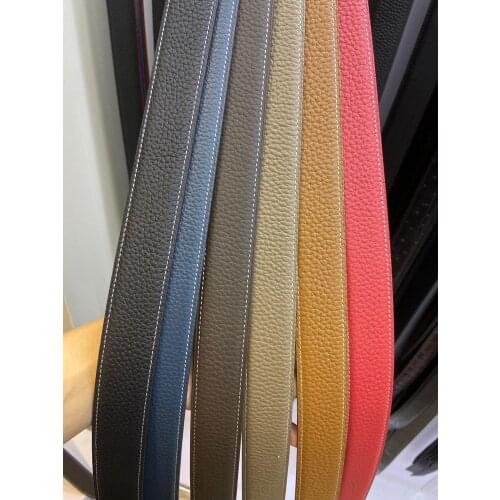 Luxury Belt Without Buckle Brand H Belt High Quality Real Leather Belt Jeans Lychee Belt Mens Belt White Belt 3.2cm