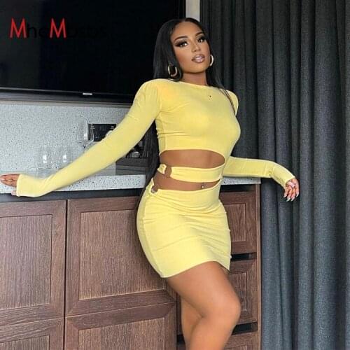 Sexy O Neck Long Sleeve Mini Dress Women Cut Out Belt Bodycon Ruched Dresses 2021 Autumn Party Night Club Evening Robe