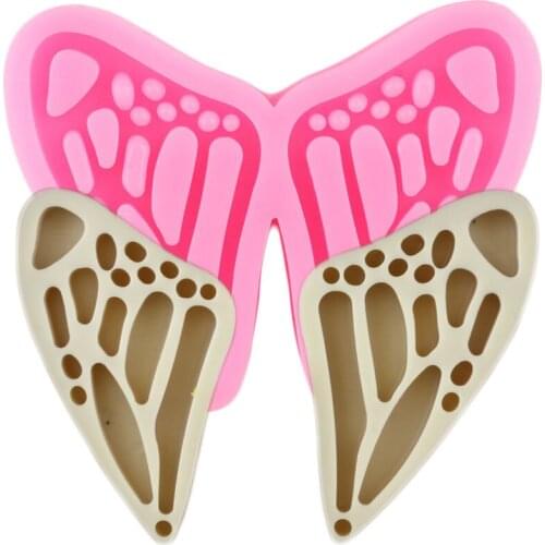 Super Glossy Angel Wings Earrings Silicone Mold DIY Craft Keychain Epoxy Resin Molds Polymer Clay Pendant Jewelry Making Molds