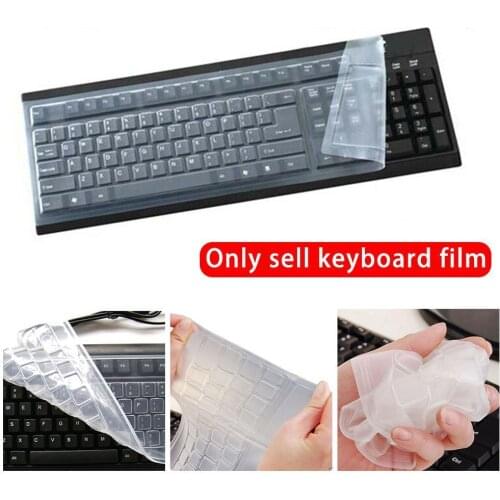 Universal Silicone Desktop Computer Keyboard Cover Cover Silicone Protector Skin Film Waterproof L8A3