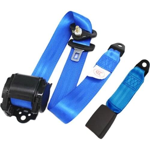 Universal Blue Car Seat Belt Safety Belt Extender Extension Buckle Adujstable Shoulder Seatbelt Fit for Most Car Bus