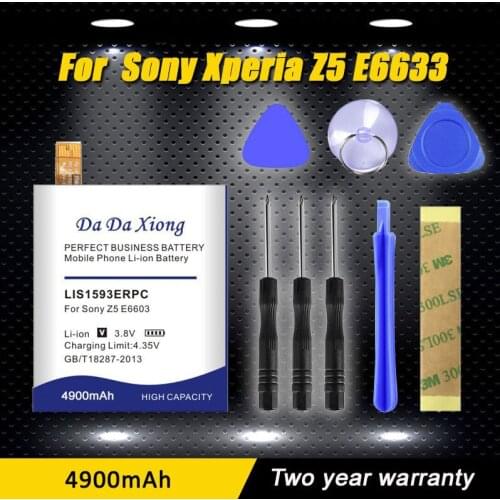High quality Model [ LIS1593ERPC ] 4900mAh Li-ion Phone Battery for Sony Xperia Z5 E6633 E6603 E6653 E6883 E6683 Phone Battery
