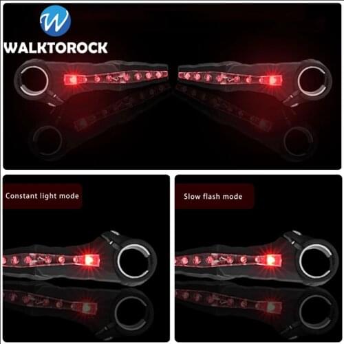 MTB Bicycle Handlebar Horns with LED Turn Lights For Night Safety Riding waterproof Bike Handle Bar Ends Light Durable
