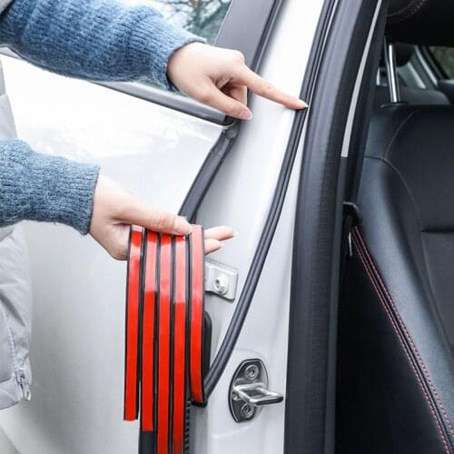 5M Car Door Seal Strips Stickers B Shape Weatherstraps Rubber Seals for kia ceed rio 3 4 soul sk3 sportage chrysler 300c hyundai
