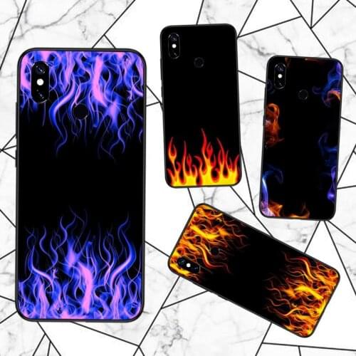 Fire Flame Artistic personality pattern Phone Case For Xiaomi Redmi note 7 8 9 t max3 s 10 pro lite funda coque shell cover
