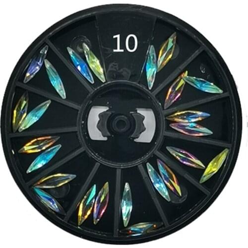 BLACK TURNTABLE Rhinestones SYMPHONEY A*B Crystal Heart/Horse-Eye/Geometry Rotate STONES Decoration Multifacted Glassstone #ZP99