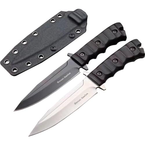 DuoClang Military Tactical DC53 Steel Fixed Blade Knife Russian Combat Wild Survival Knives for Men Gift