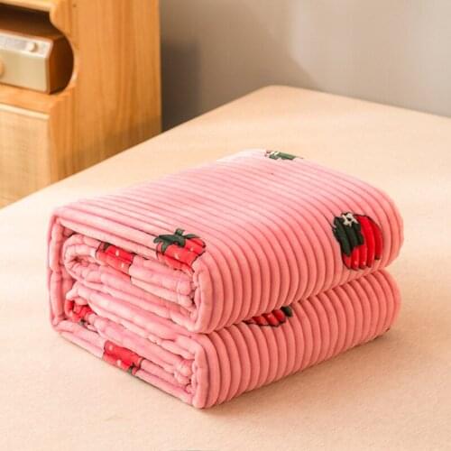 Flannel Fleece Throw Square Blanket Microfiber Fluffy Blankets for Beds Solid Cover Blanket Soft Warm Knitted Fleece Blanket