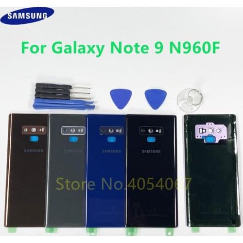 Phone NOTE9 Back Glass Cover Battery Door Rear Case Housing Adhesive Stickers For Samsung Galaxy Note 9 N960 N960F N960D + Tools