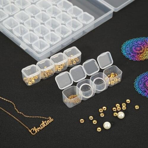 56 Grids Jewelry Box Diamond Embroidery Crystal Bead Organizer Storage Case Colorful Container DIY Diamond Painting Drill Box