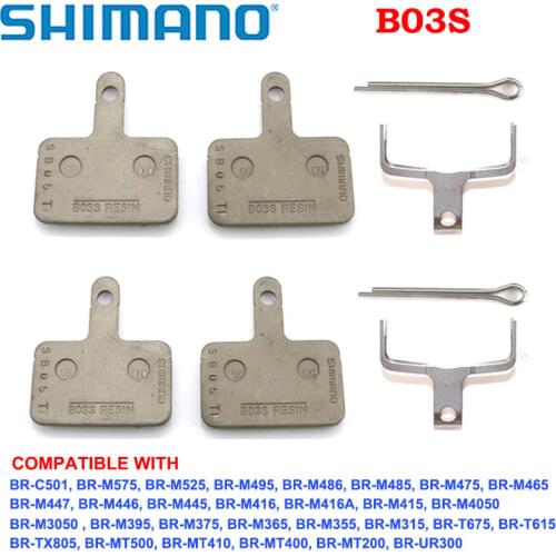 Shimano B01S Resin MTB Disc Brake Pads for br-M485 M445 M446 M447 M395 M355 M575 M475 M416 M396 M525 M465 Bicycle brake shoes