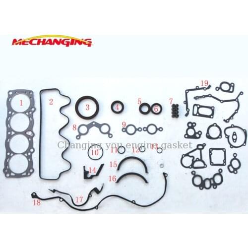 E15S E16S FOR NISSAN CHERRY III (N12) SUNNY PULSAR 1.5/1.6L Gasket Engine Parts engine gasket OEM 10101-62A25-G Ajusa 50129300