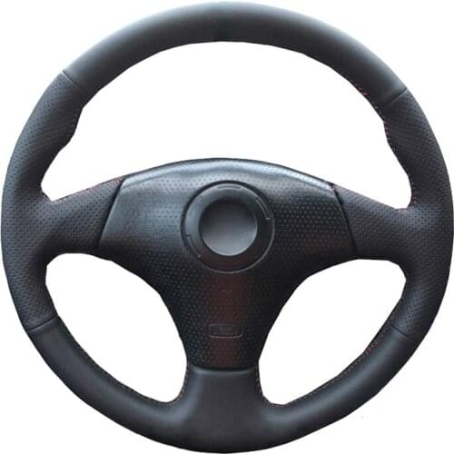 Hand Sew Car Steering Wheel Cover Wrap Leather Suede For Toyota RAV4 1998-2003 Celica 1998-2005 Corolla (US) 2003-2008 Matrix